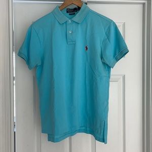 Polo Ralph Lauren M Custom Fit polo in light teal